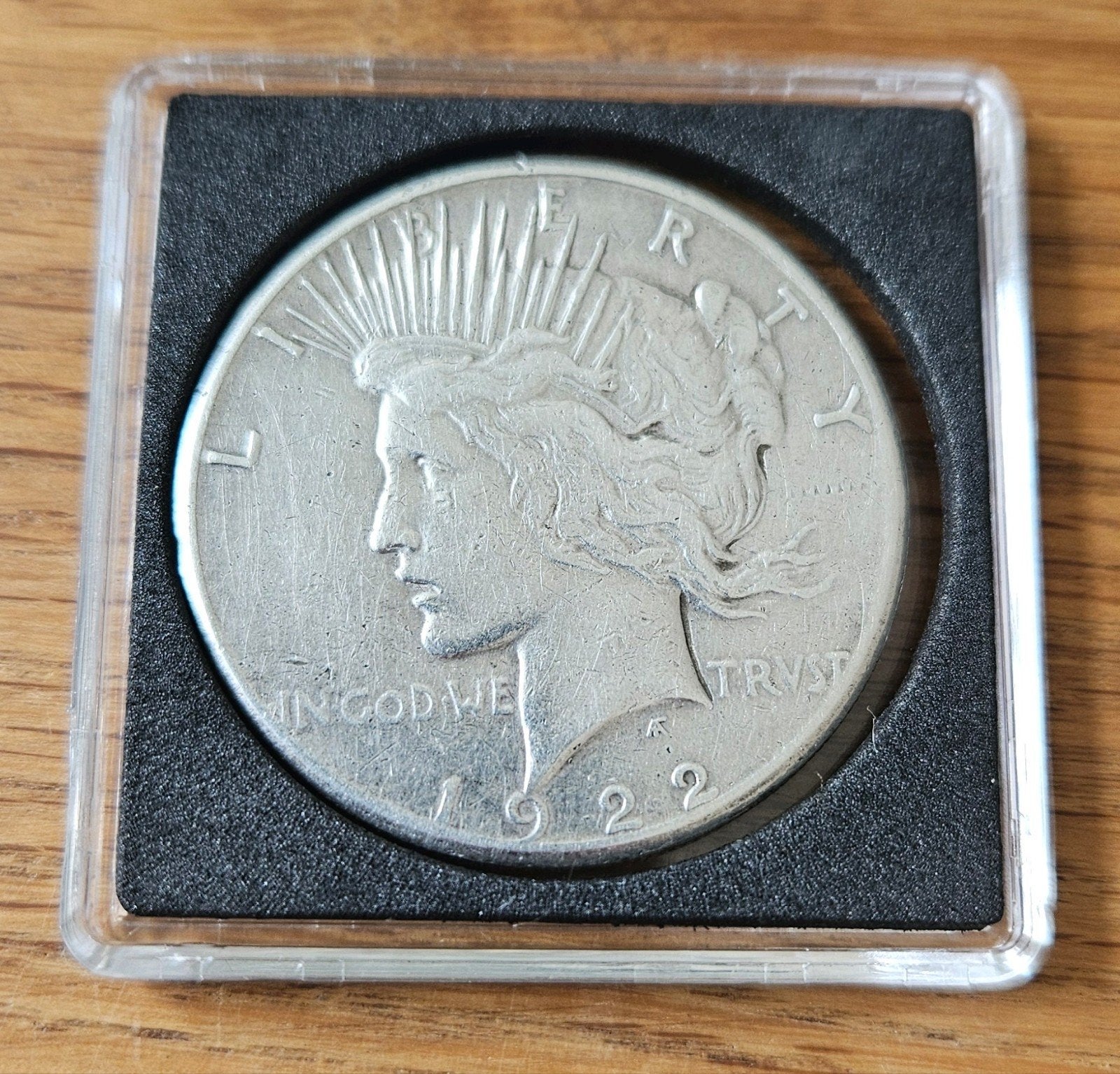 Zilver: 1922 Peace Dollar - Zilveren Amerikaanse munt, Postzegels en Munten, Ophalen of Verzenden, Noord-Amerika, Losse munt, Zilver
