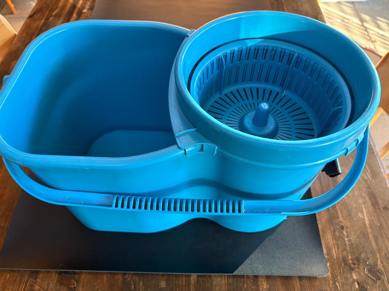 Dweilemmer met centrifuge, Ophalen of Verzenden, Zo goed als nieuw, Kunststof