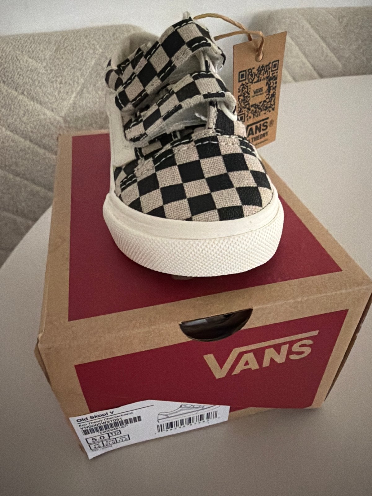 Nieuwe Vans Old Skool V Checkerboard babyschoenen, Ophalen, Nieuw, Jongen of Meisje, Schoenen