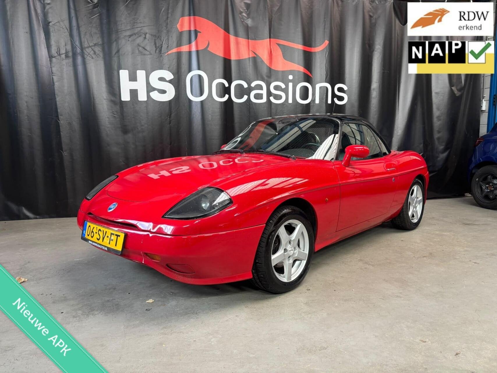 Fiat Barchetta 1.8 | APK | Hard- & Softtop/ 131 pk, Auto's, Fiat, Voorwielaandrijving, 4 cilinders, Cabriolet, 450 kg
