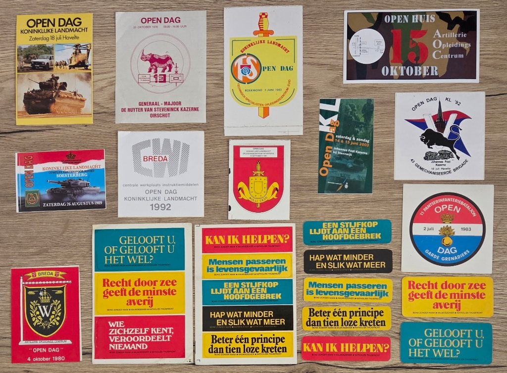 stickers Defensie/Landmacht 49 (Open Dagen KL), Ophalen of Verzenden, Zo goed als nieuw