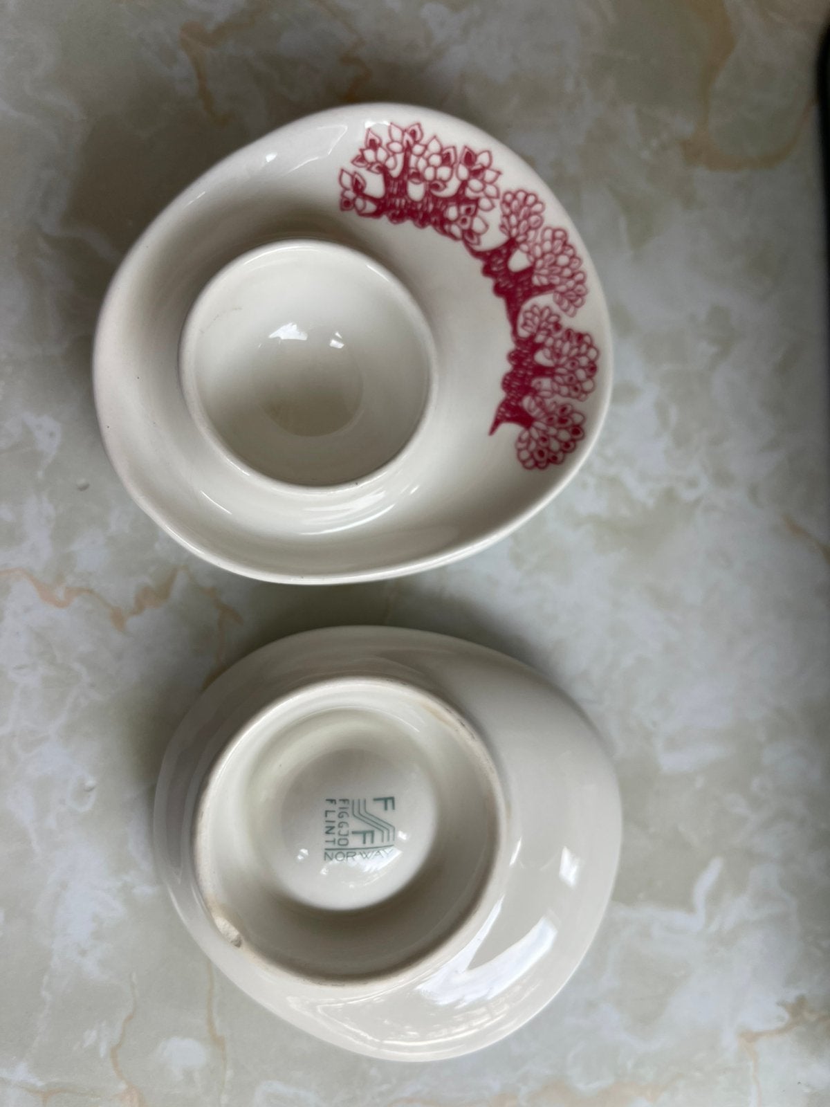 figgjo flint design Arden vintage eierdoppen, Ophalen, Overige stijlen, Aardewerk, Schaal of Schalen