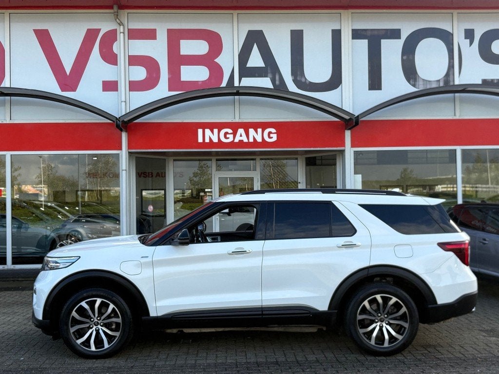 Ford EXPLORER 3.0 V6 ECOBOOST ST-LINE PHEV AUT. 458PK 7-PRS, Auto's, Gebruikt, Met garantie (alle), Wit, Bedrijf