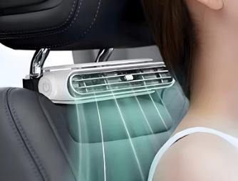 Auto ventilator voor op autostoel hoofdkussen met USB, Ophalen of Verzenden, Nieuw
