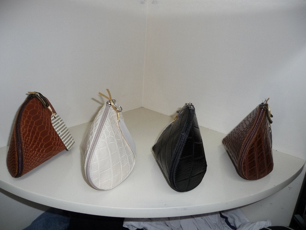 Artivo wave toilettas make-up tas echt rundleer, Ophalen of Verzenden, Zo goed als nieuw