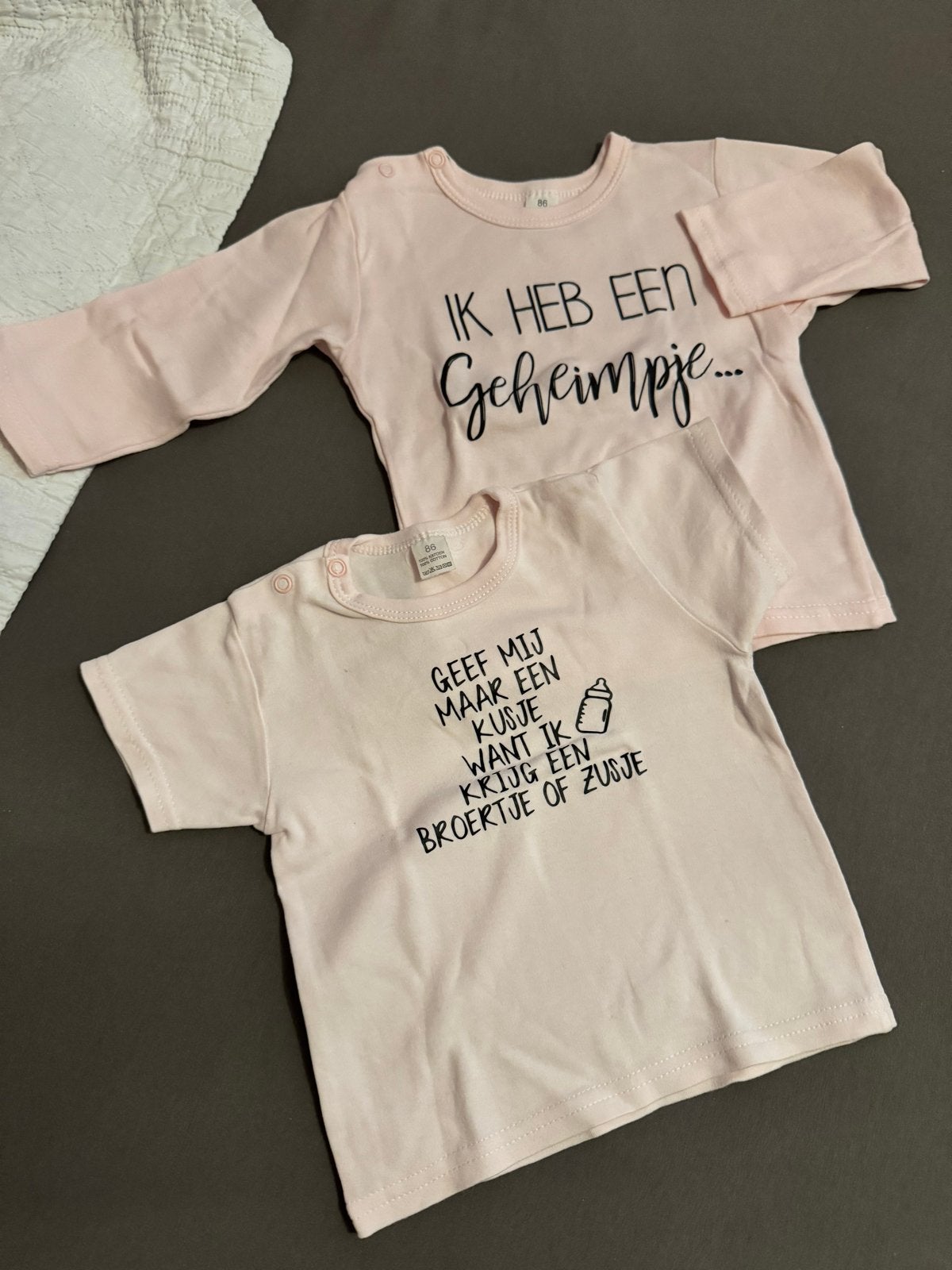 Aankondigings shirt Grote zus maat 86, Verzenden, Nieuw, Meisje, Shirtje of Longsleeve