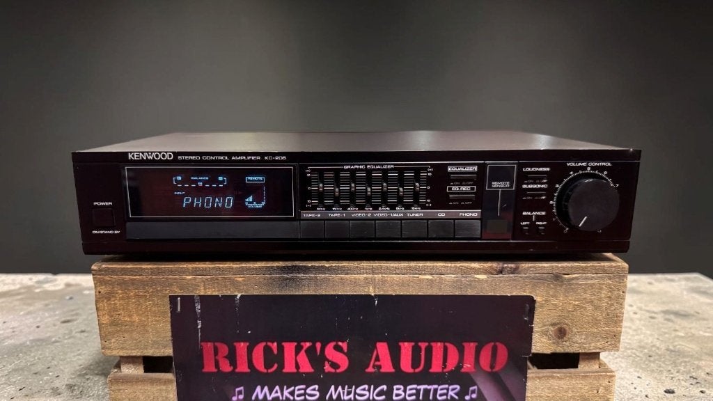 Kenwood KC-206 | Vintage PRE AMP | MM Phono | Originele AB, Overige merken, MADE IN JAPAN, Refurbished, Ophalen of Verzenden