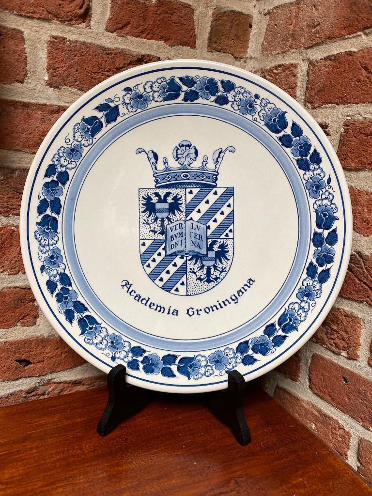 Academia Groningana Royal Goedewaagen bord 24 cm, Ophalen