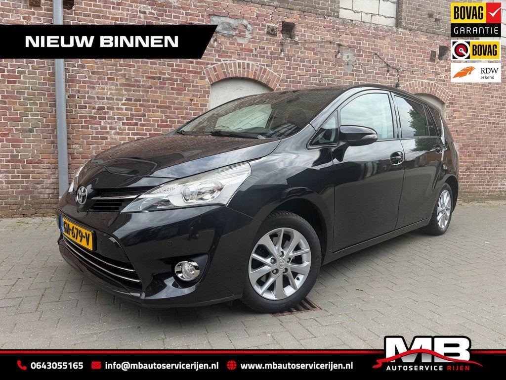 Toyota Verso 1.6 VVT-i Comfort, Auto's, Toyota, Voorwielaandrijving, Euro 5, Gebruikt, Zwart