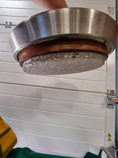hanglamp aluminium jaren 60, Huis en Inrichting, Ophalen of Verzenden, 'T Olde Gre-j, Info@toldegrej.nl, Endepoelstraat 20f Didam