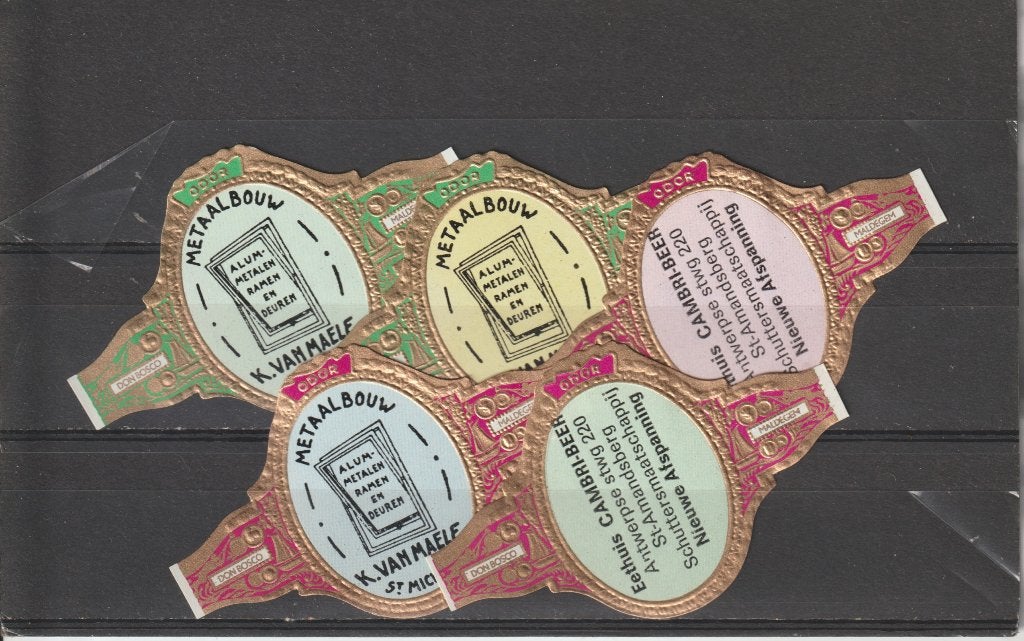 klassiek Maldegem 166  sigarenbanden, Verzamelen, Ophalen of Verzenden, Zo goed als nieuw, Sigarenbandjes
