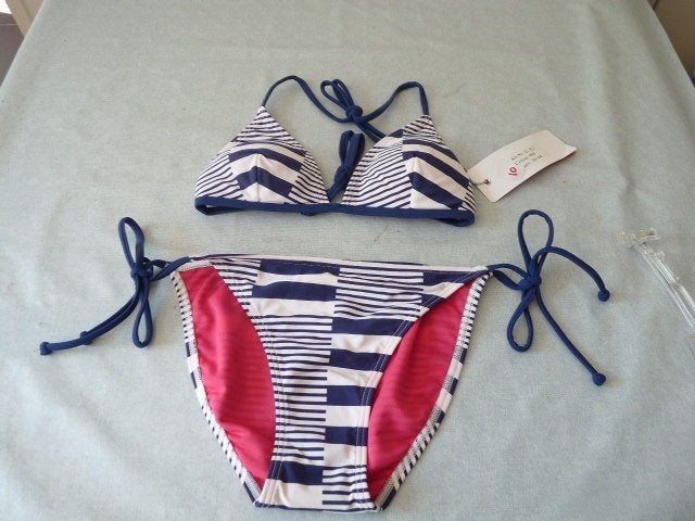  Mooie wit blauwe streep Navy stijl bikini, mt 38 Manouxx, Blauw, Manouxx, Nieuw, Ophalen of Verzenden
