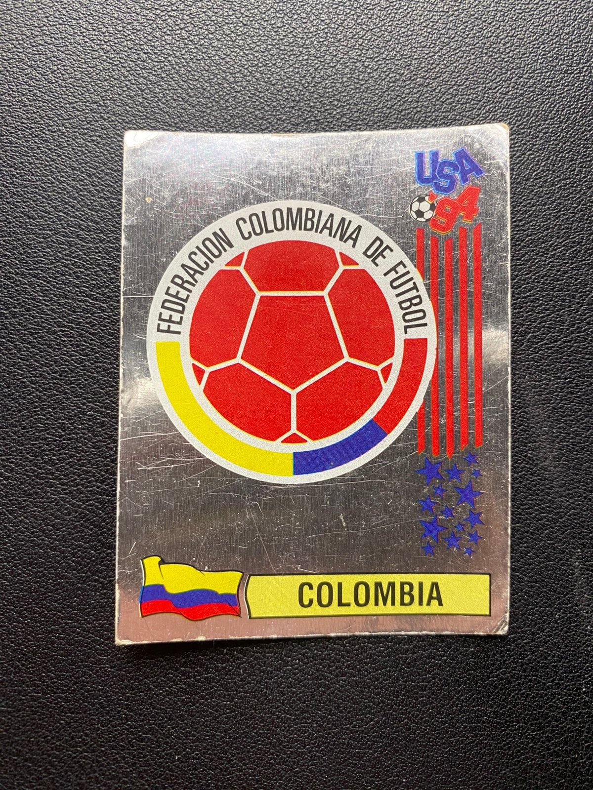 Colombia Embleem - Panini WK 1994 Sticker, Ophalen of Verzenden, Zo goed als nieuw, Buitenlandse clubs, Poster, Plaatje of Sticker