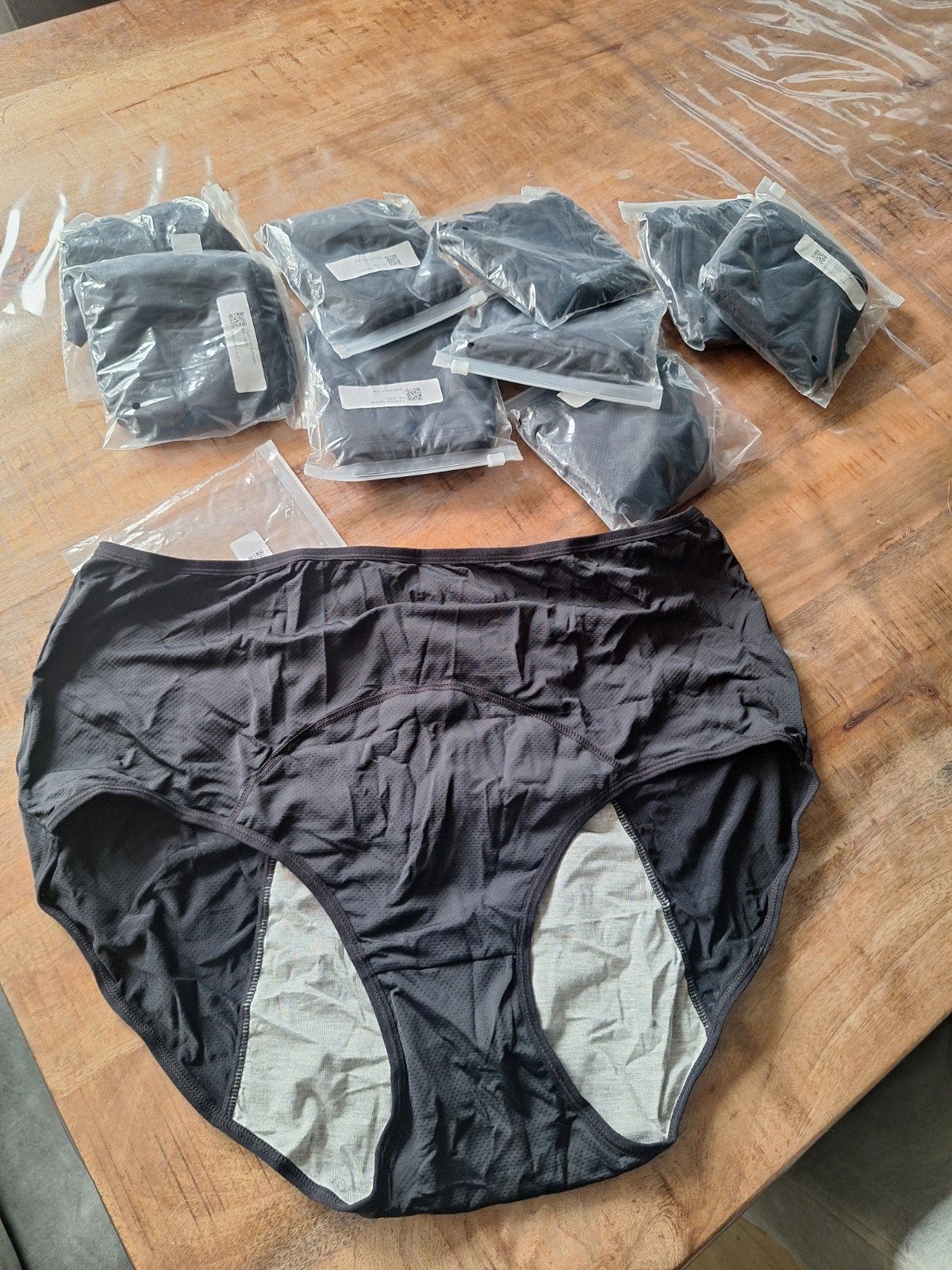 10 stuks, menstruatie slip maat 5xl nieuw, Ophalen of Verzenden, Zwart, Slip