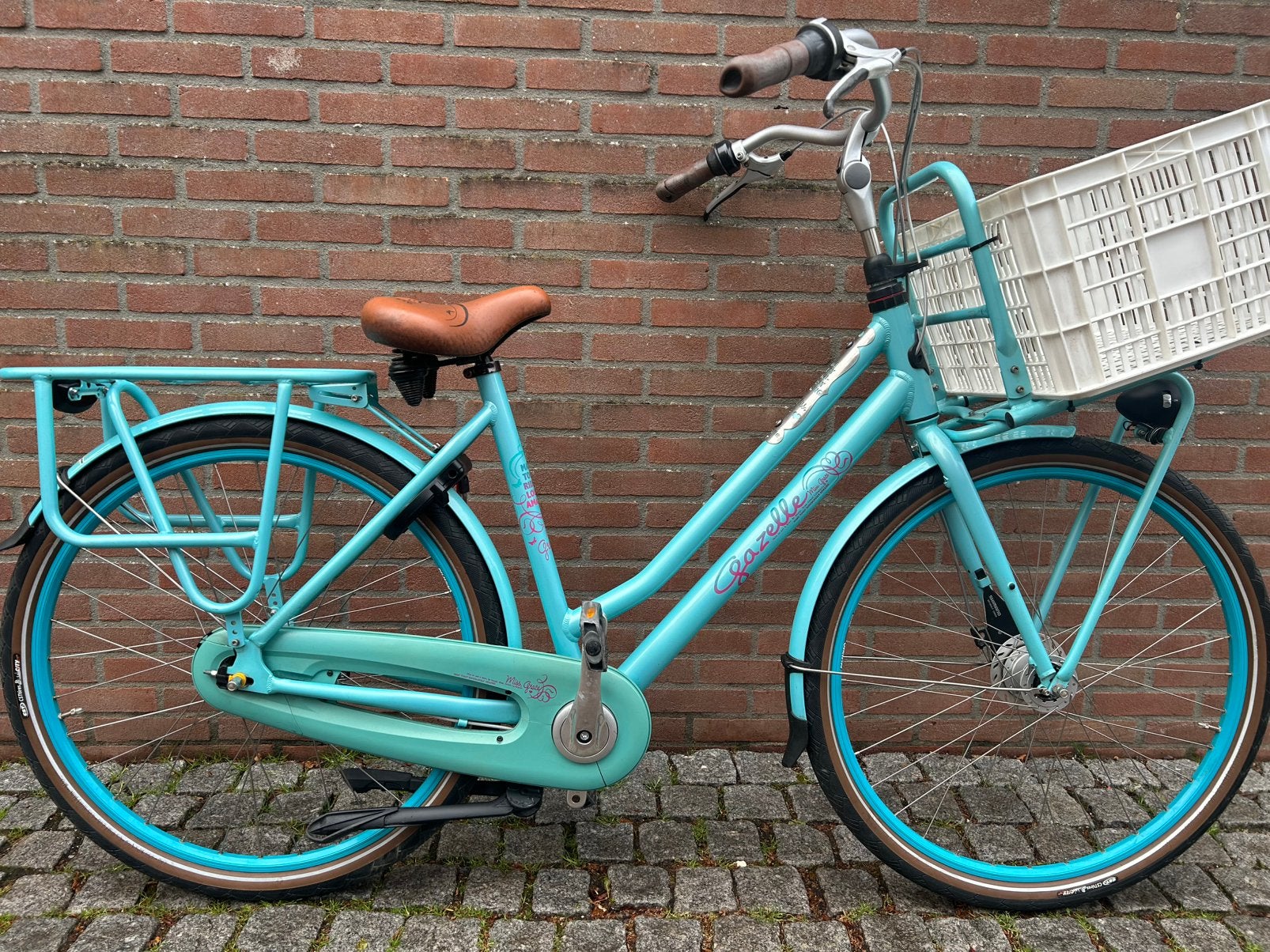 Damesfiets Gazelle Miss Grace 28 inch, Ophalen, 53 tot 56 cm, Versnellingen, Zo goed als nieuw
