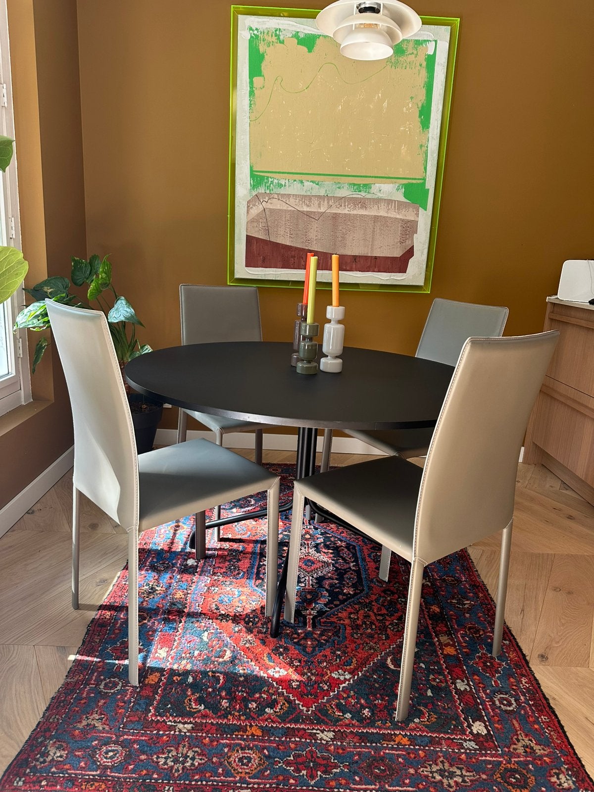 Conran x M&S Eetkamer Stoelen x 4 'Nieland', Ophalen, Gebruikt, Leer, Vier