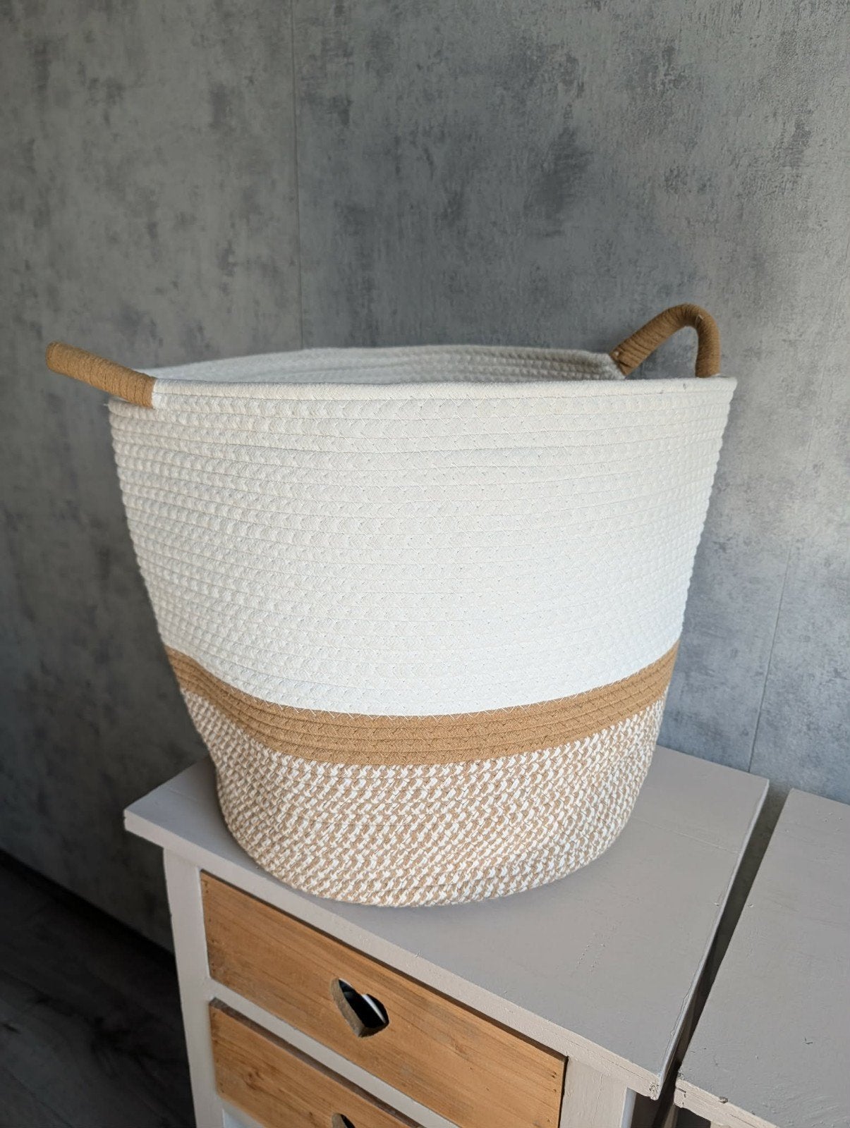 Mand - woonaccessoires, Ophalen of Verzenden, Rond, Riet