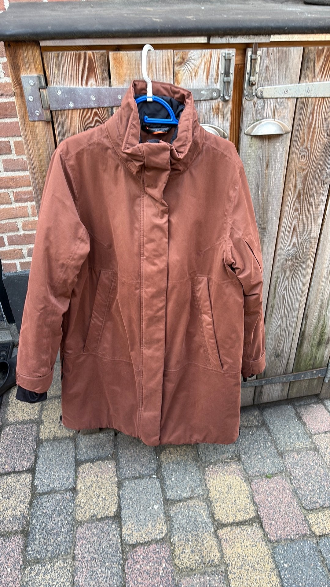 Winterjas human nature, XL met capuchon., Ophalen, Zo goed als nieuw, Overige maten, Bruin