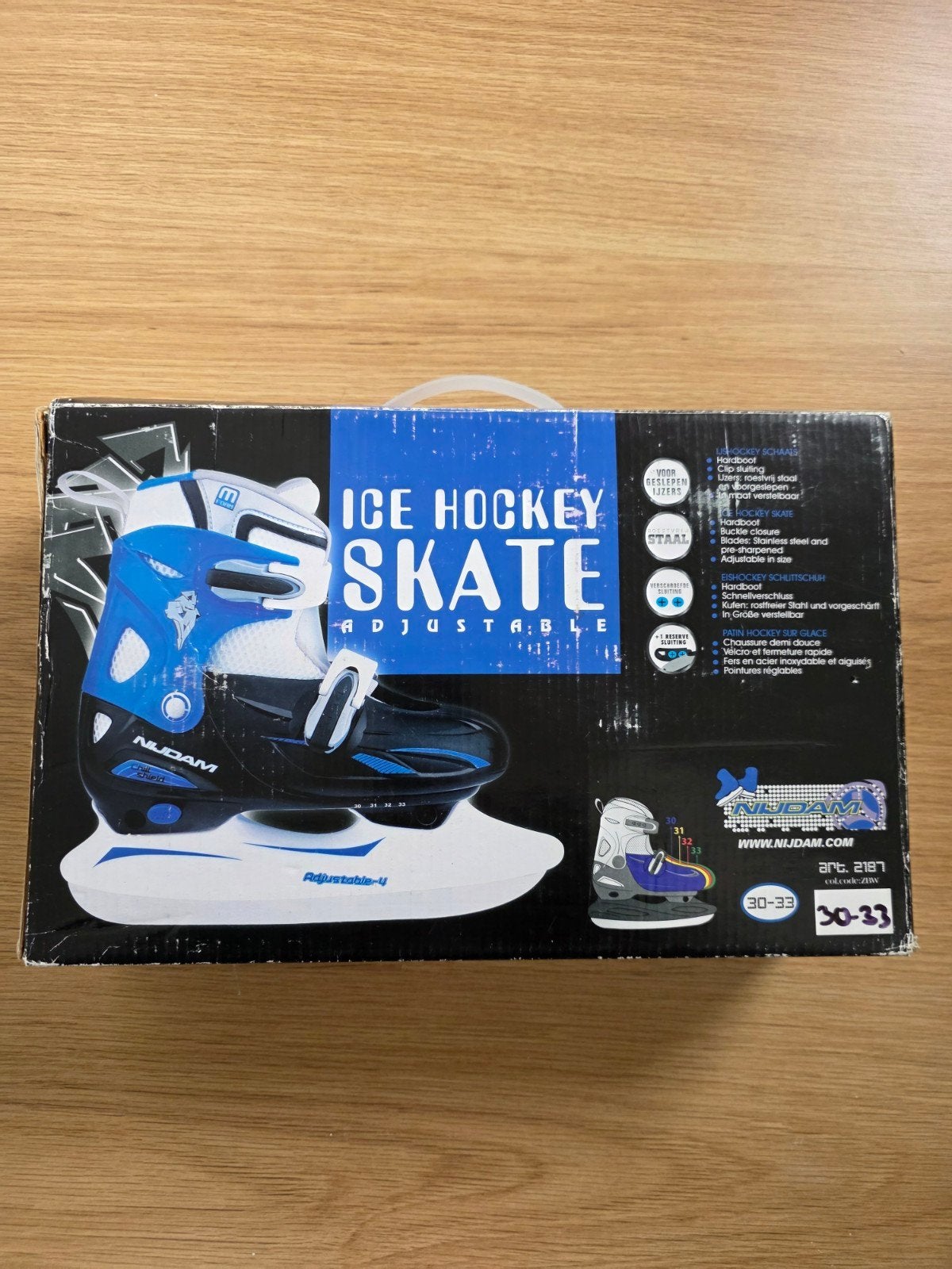 Nieuw in doos Ijshockey schaatsen, Ophalen of Verzenden, Nieuw, IJshockeyschaatsen, Nijdam