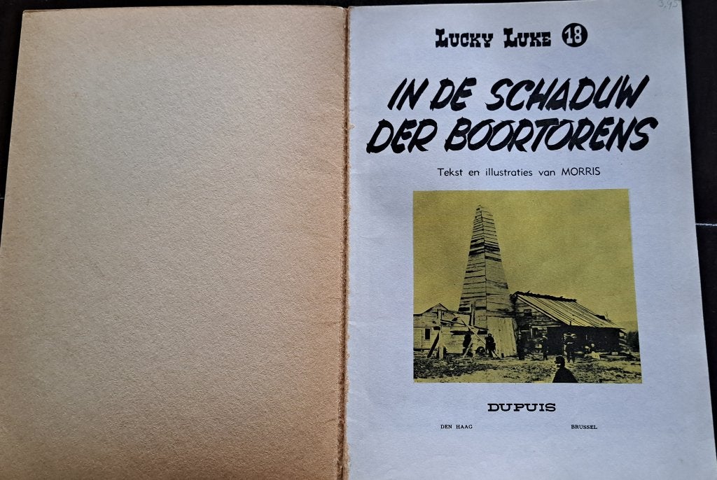 Lucky Luke (18) - In de schaduw der boortorens, Eén stripboek, Ophalen of Verzenden, Gelezen