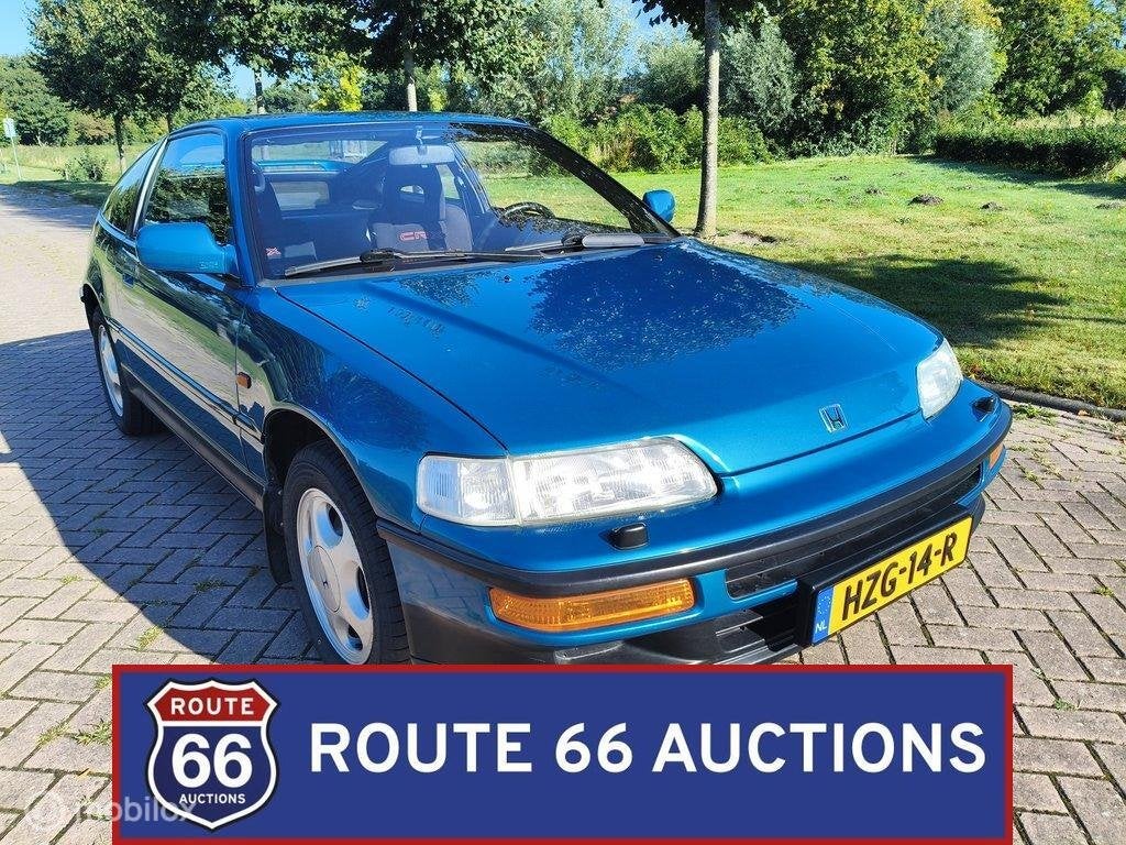Honda CRX 1.6 VTi | 1991 | Route 66 Auctions, Auto's, Honda, Overige carrosserieën, Zwart, Bedrijf