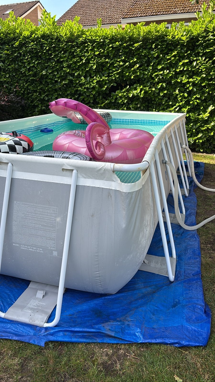 Zwembad met warmtepomp 4kw! en glas zandfilter 6m3, Ophalen, Gebruikt, 200 tot 300 cm, 80 tot 120 cm
