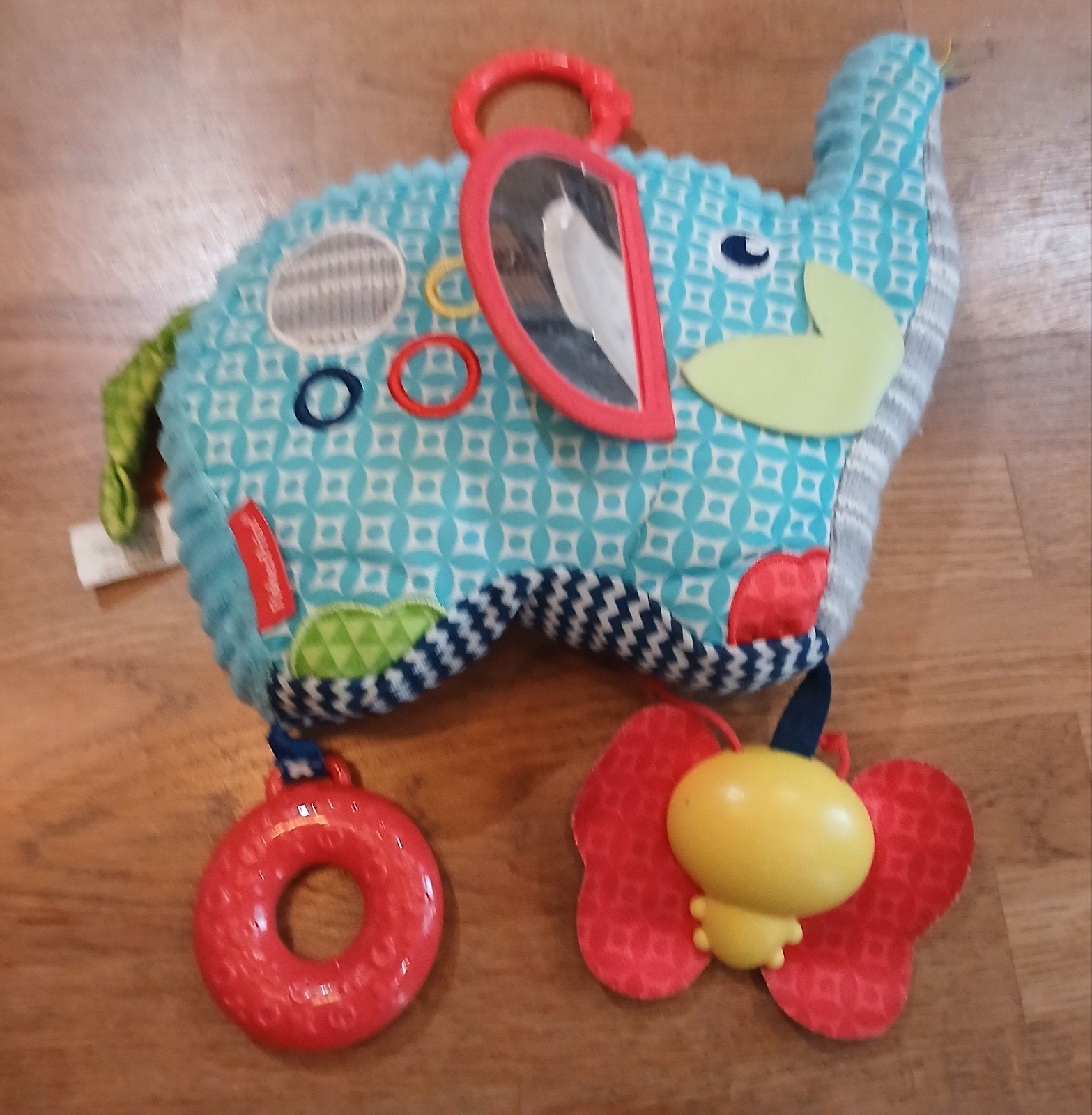 Fisher-Price Olifant Speelboek met Rammelaar en Vlinder, Kinderen en Baby's, Speelgoed | Fisher-Price, Ophalen of Verzenden