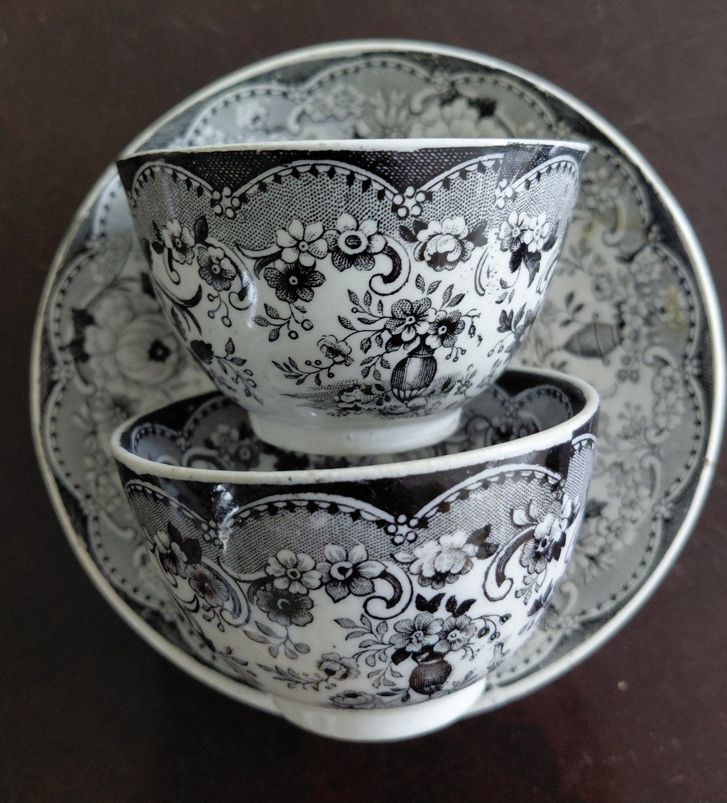 Decor Bloempot Mokjes met Schotel, Ophalen of Verzenden