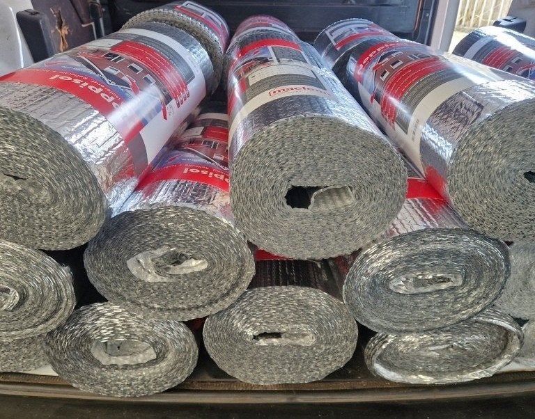 Noppisol aluminium isolatie /noppenfolie. 1,66 euro per m2!, Overige typen, Nieuw, Minervum 7093 4817 ZK Breda, Ophalen of Verzenden