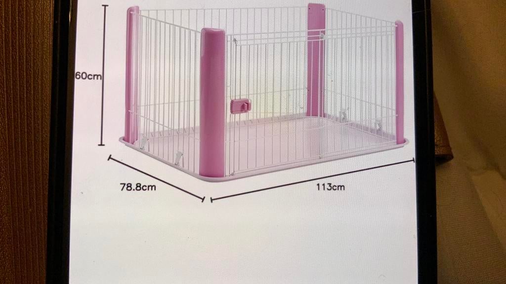 Roze bench, Dieren en Toebehoren, Ophalen of Verzenden, Zo goed als nieuw