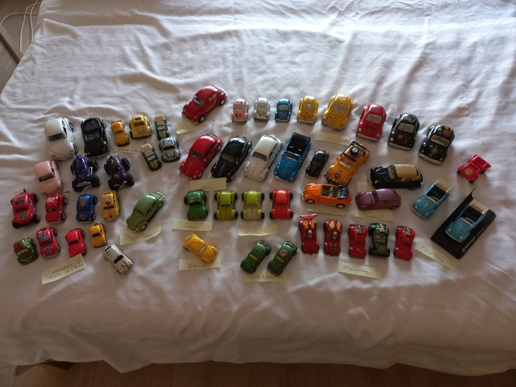 Diverse metalen Volkswagen Kever., Ophalen of Verzenden, Gebruikt, Overige metalen
