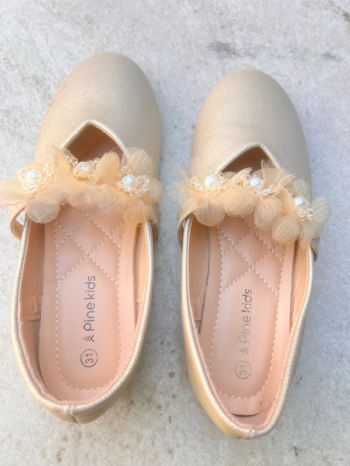 Gouden Ballerina's voor Meisjes - Maat 31, Ophalen of Verzenden, Zo goed als nieuw, Meisje, Schoenen