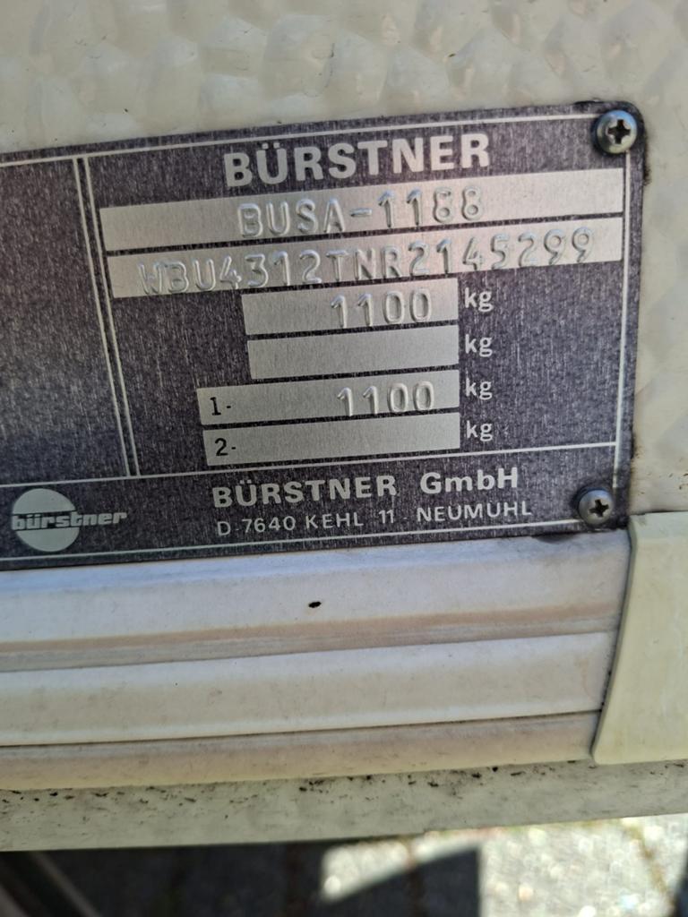 Mooie gebruikte caravan burnster,4 pers, Treinzit, Dwarsbed, Particulier, Bürstner