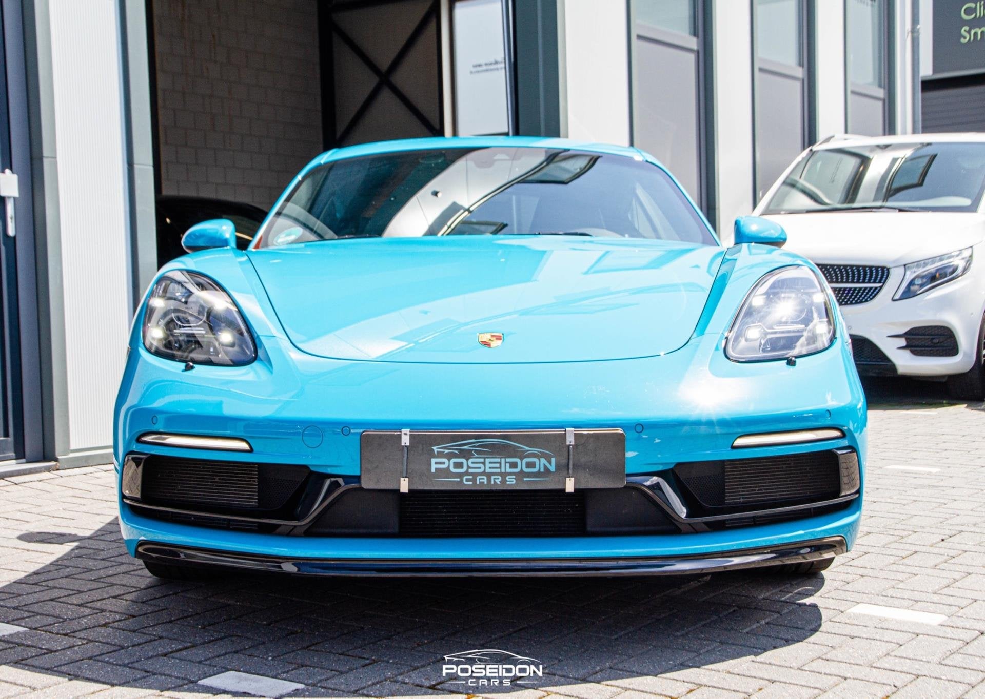 Porsche 718 Cayman S 2.5 ORIG NL | NAP | WEINIG KM, Dealer onderhouden, Achterwielaandrijving, Gebruikt, Blauw