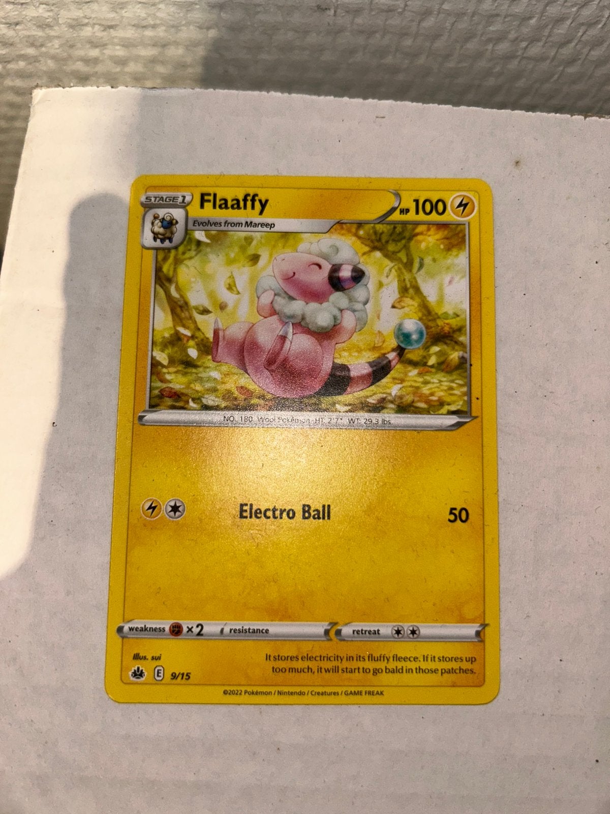 Pokemon kaart Flaaffy, Ophalen of Verzenden, Zo goed als nieuw