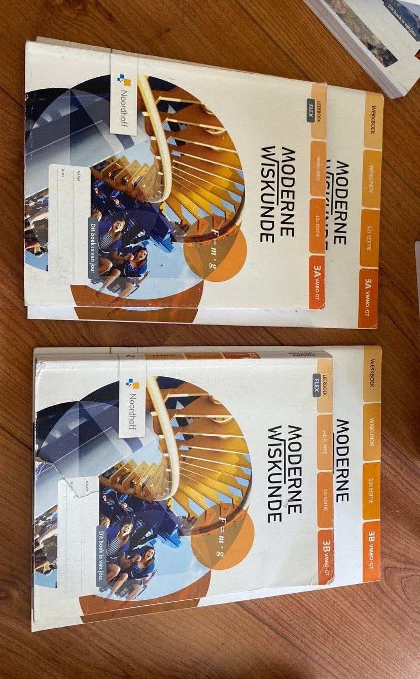 wiskunde 3a en 3b – moderne wiskunde (noordhoff) vmbo-gt, Ophalen of Verzenden, Gelezen, VMBO, Overige vakken