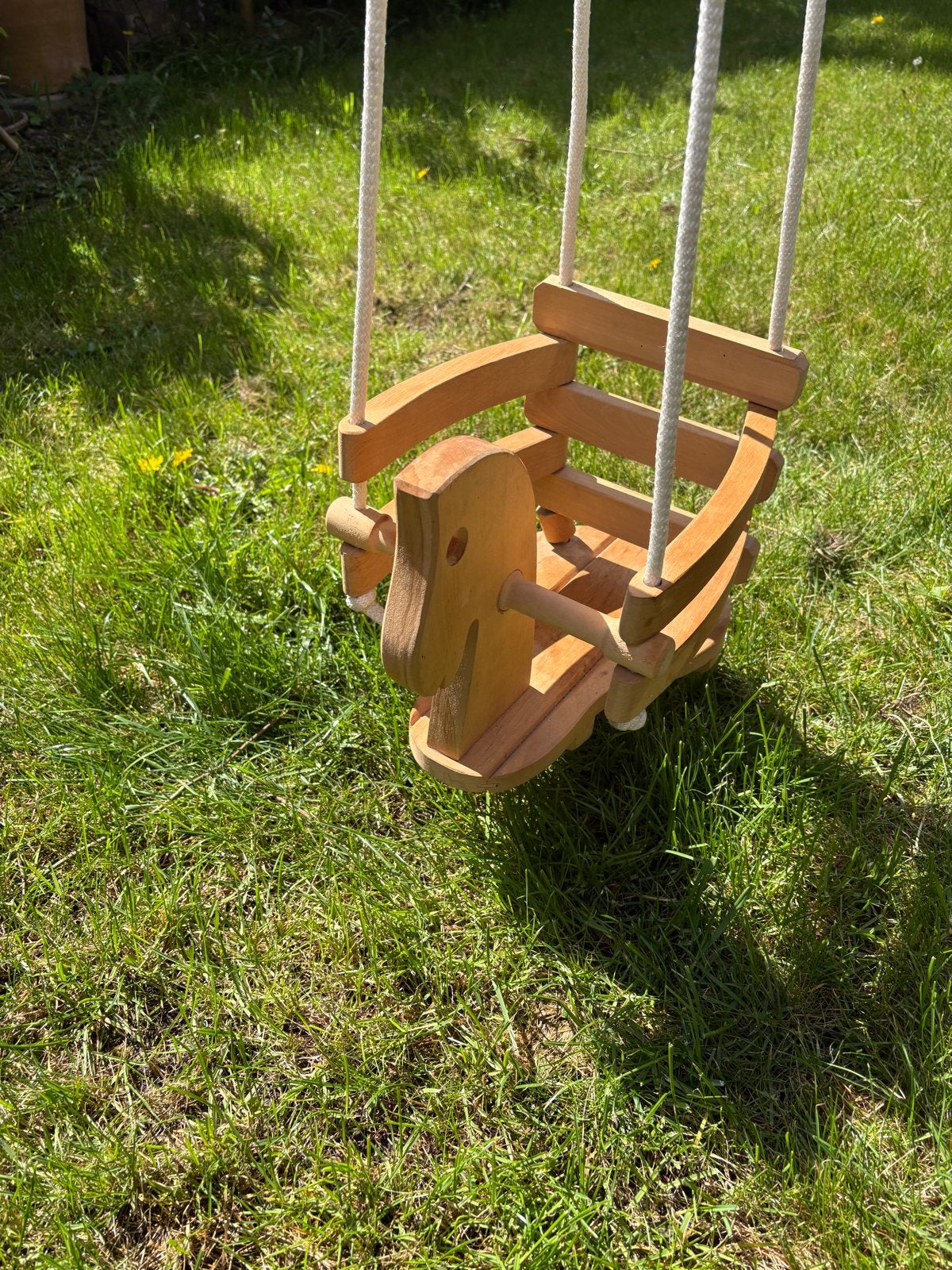 Houten schommel in paardvorm, Kinderen en Baby's, Speelgoed | Buiten | Speeltoestellen, Ophalen of Verzenden, Zo goed als nieuw