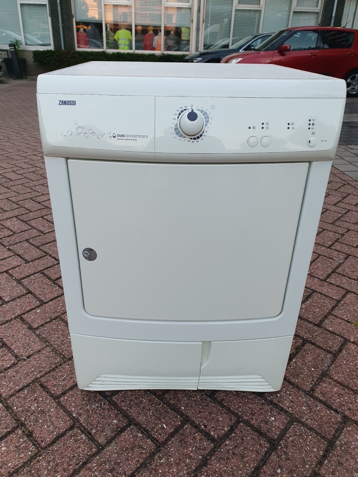 Zanussi condens droger wasdroger condensdroger Bezorging kan, Ophalen of Verzenden, Voorlader, Condens, Anti-kreukfase