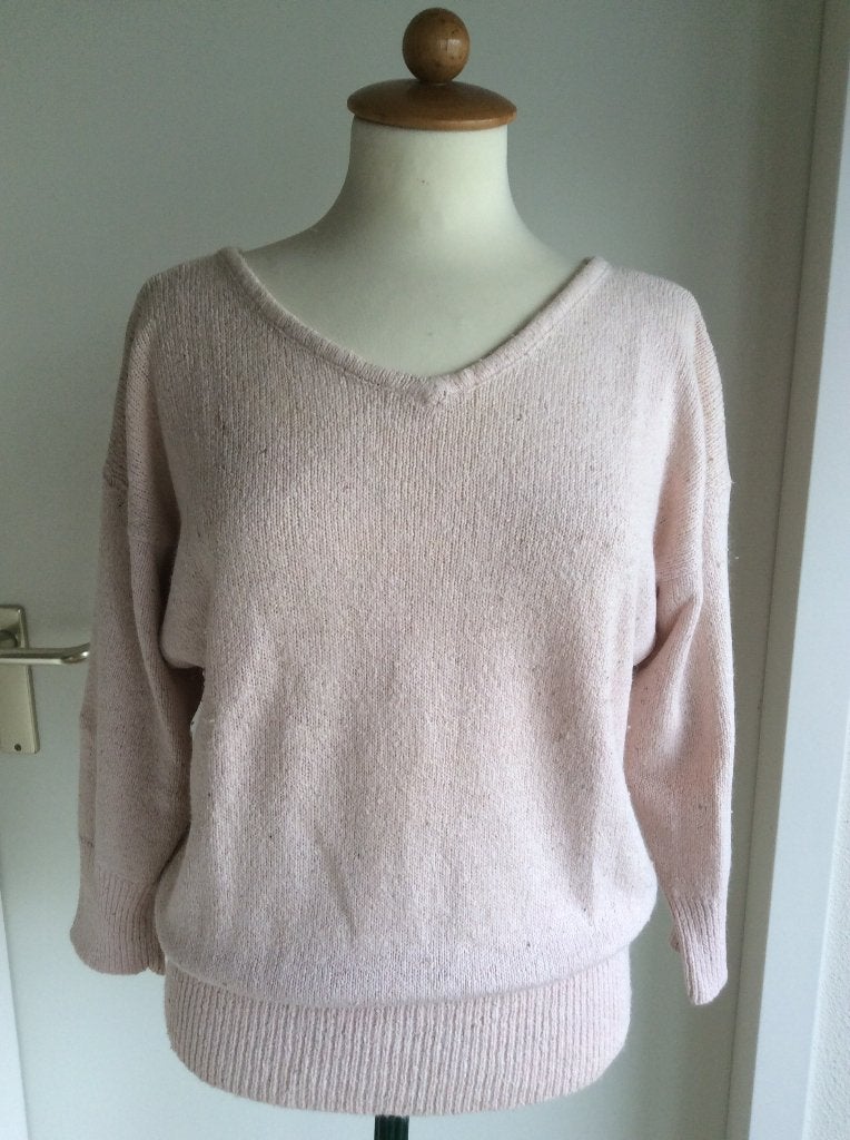 TRUI ZOMERTRUI TANDEM licht-ROZE lage V-Hals 55%seide 38 40, Kleding | Dames, Maat 38/40 (M), Zo goed als nieuw, Roze, Verzenden
