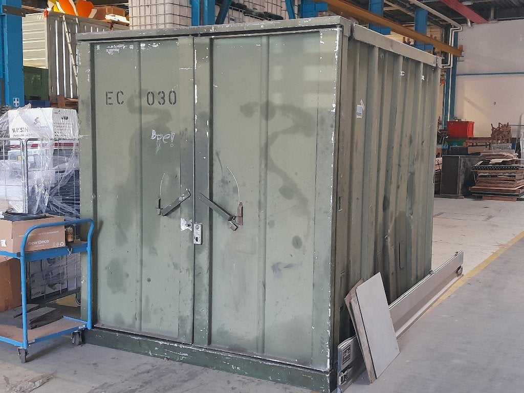 Werkplaats container Aluminium 10M3, Ophalen
