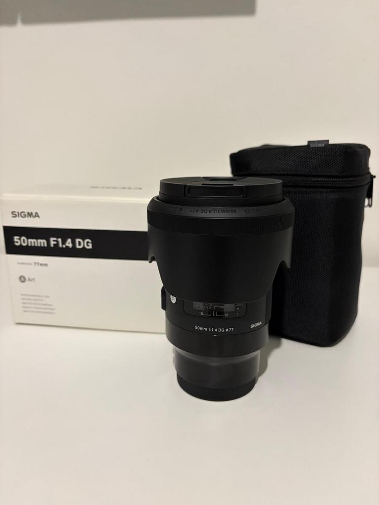 Objectief - Sigma 50mm F1.4 DG Art – Sony E-mount, Audio, Tv en Foto, Fotografie | Lenzen en Objectieven, Ophalen of Verzenden
