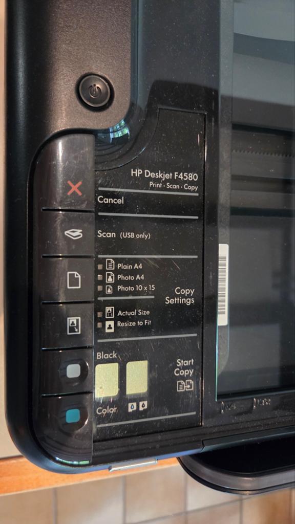 HP Deskjet F4580 All-in-One Printer - Draadloos Printen, Computers en Software, Printers, Kleur printen, Gebruikt, Inkjetprinter