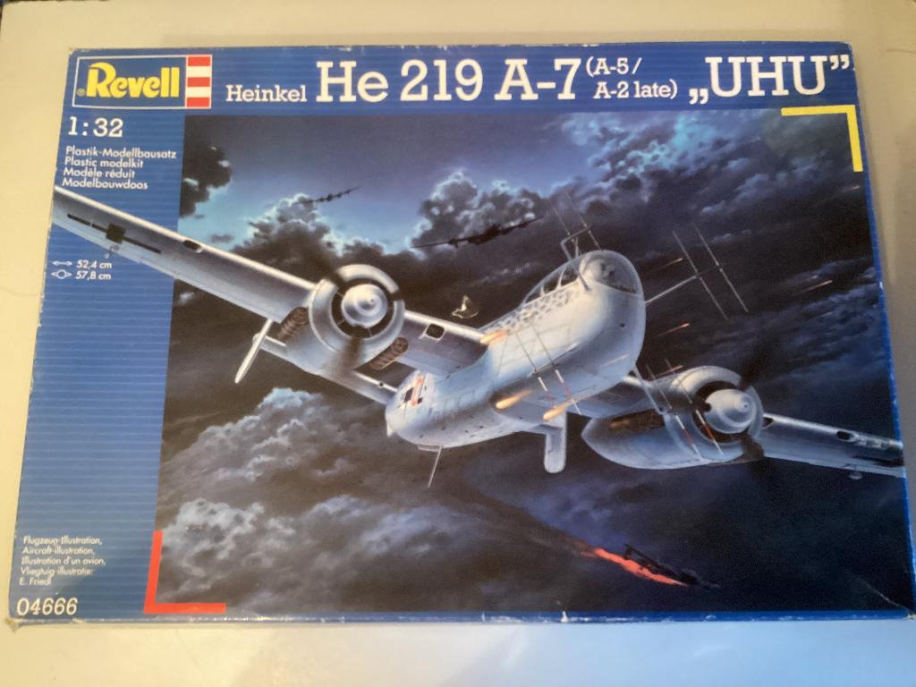 1:32 Heinkel He-219 A-7 UHU, Revell, Ophalen of Verzenden, Zo goed als nieuw, Groter dan 1:72