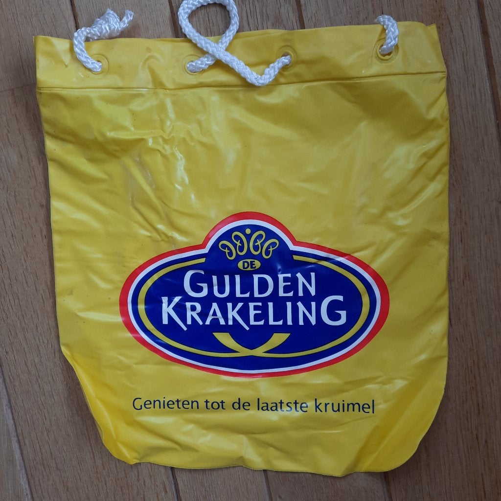 Vintage Gulden Krakeling tas geel - nieuw -, Ophalen of Verzenden, Nieuw, Gebruiksvoorwerp