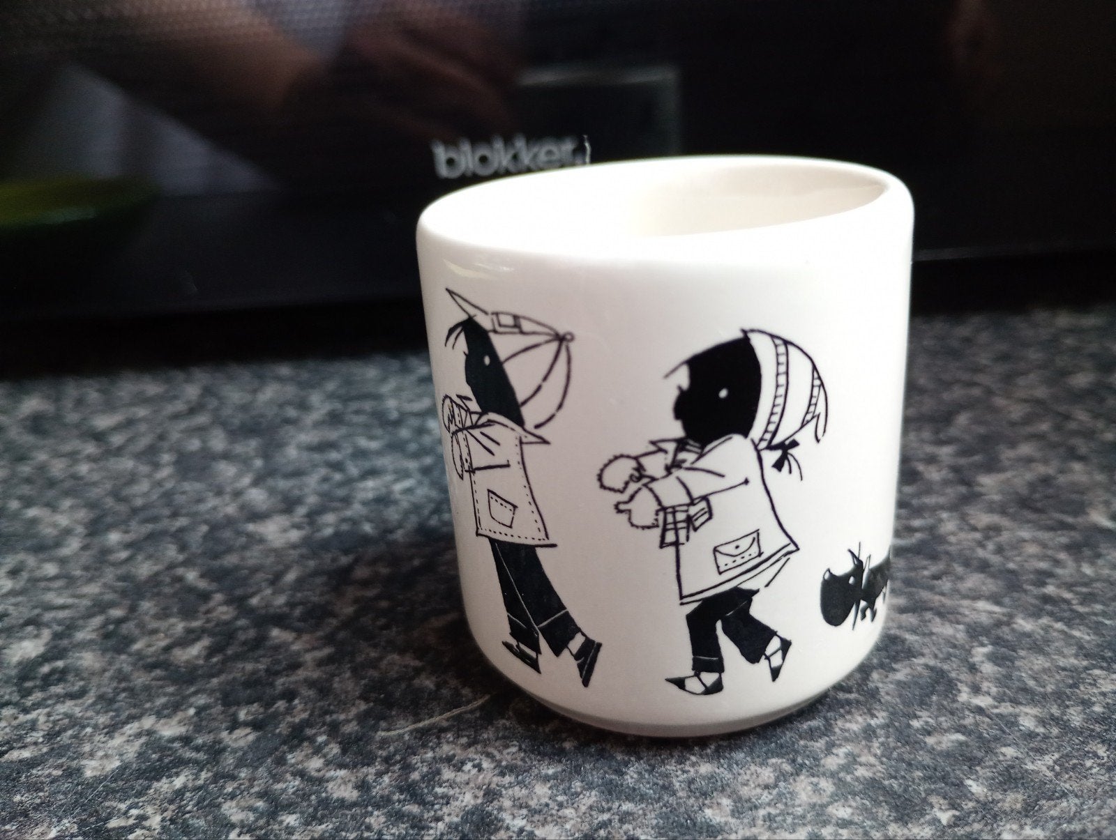 Vintage Jip, Janneke en Takkie eierdopje., Ophalen of Verzenden, Zo goed als nieuw, Glas, Overige stijlen