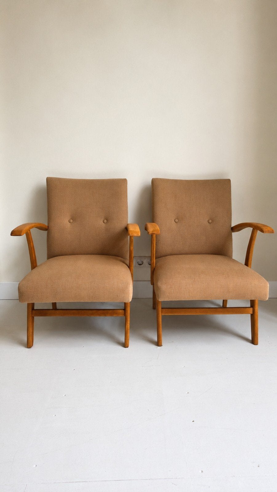 Vintage Scandinavische loungefauteuils set, Huis en Inrichting, Fauteuils, Minder dan 50 cm, Minder dan 75 cm, Vintage, Ophalen of Verzenden