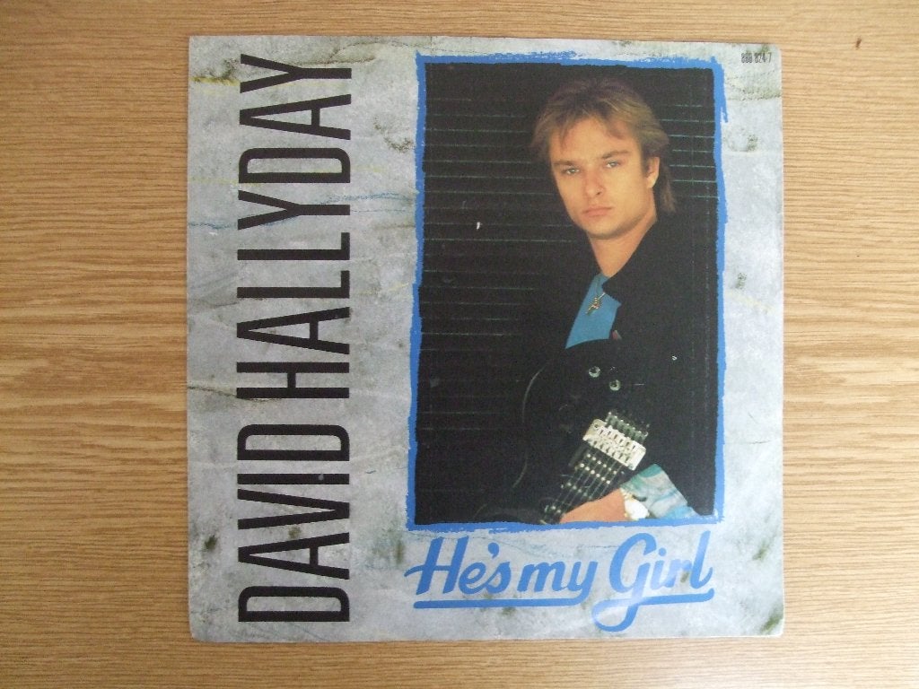 DAVID HALLYDAY    HE'S MY GIRL / CHURCH OF THE POISON SPIDER, 7 inch, Ophalen of Verzenden, Zo goed als nieuw, Pop