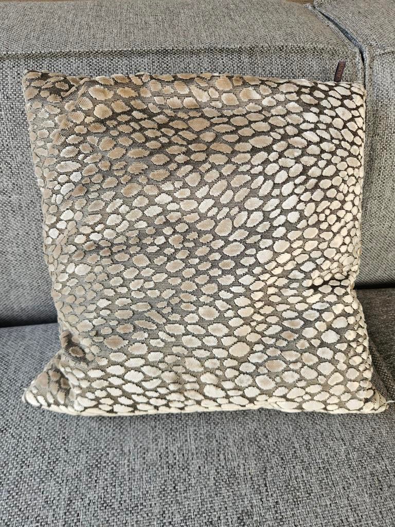 Claudi kussen, Huis en Inrichting, Woonaccessoires | Kussens, Ophalen of Verzenden, Zo goed als nieuw, Beige, Vierkant
