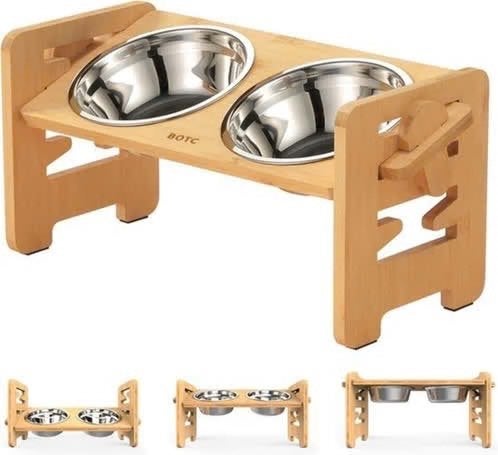 BOTC Dubbele Voerbak XL 44*22*38cm (enkel ophalen), Dieren en Toebehoren, Ophalen, Ergonomisch, Zo goed als nieuw