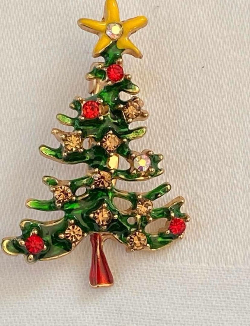 Kerstboom kerstbroche kerst, Ophalen of Verzenden, Zo goed als nieuw, Overige materialen